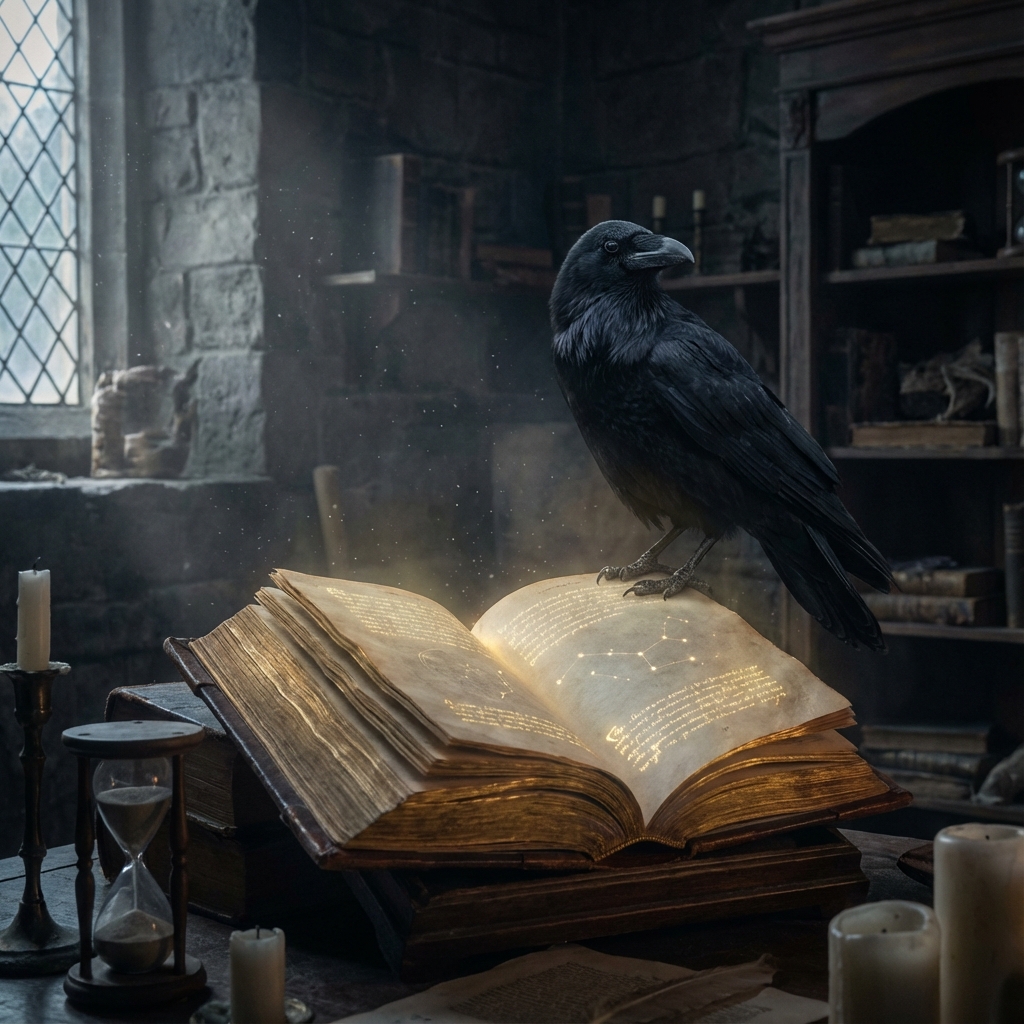 Raven and Book